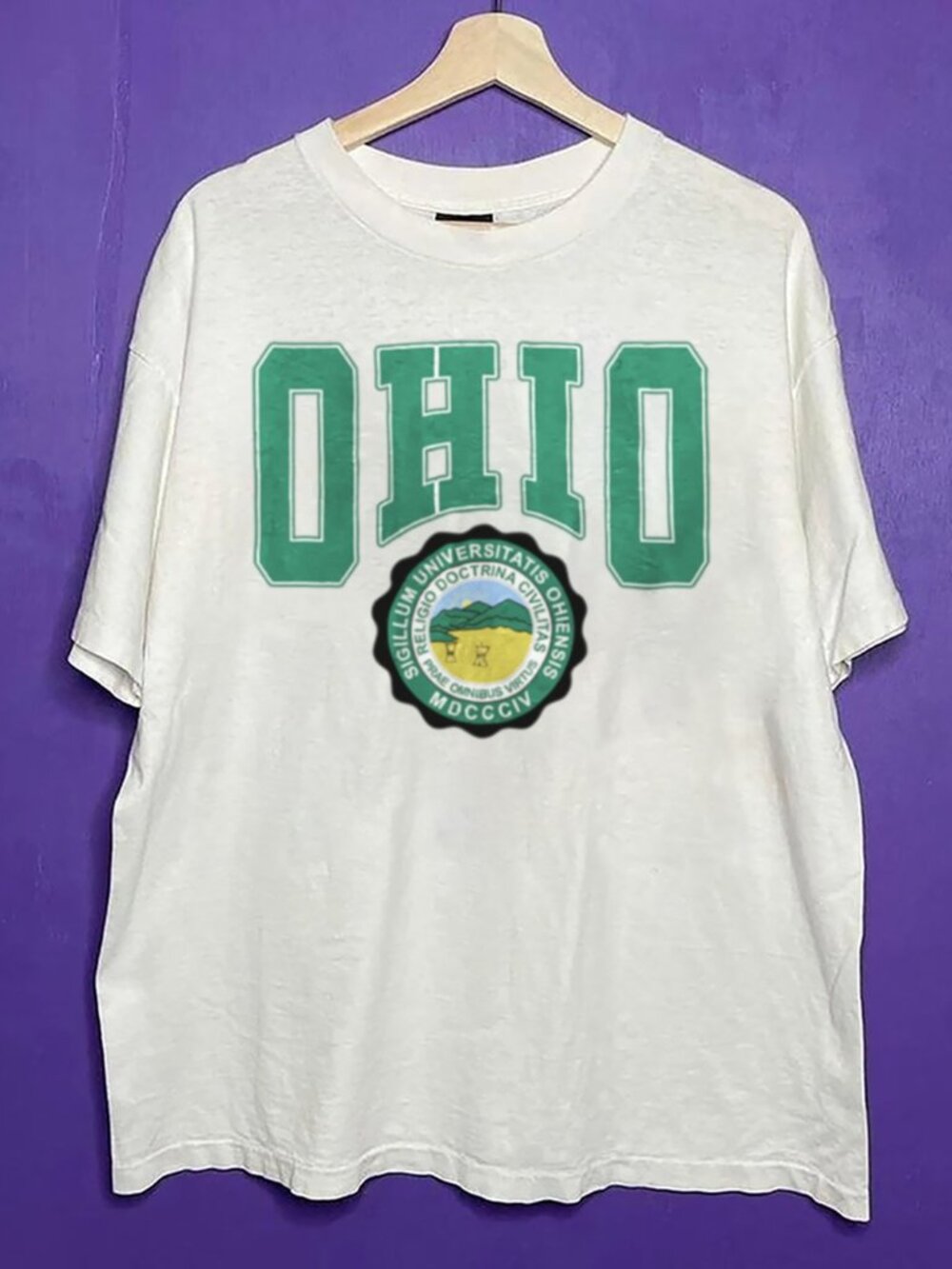 Vintage 90s Ohio Bobcats Football Crewneck Shirt, Retro Ohio University Shirt